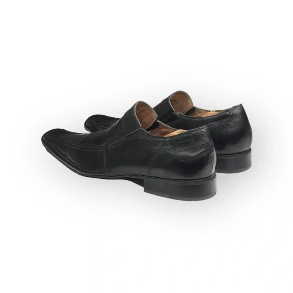 Stacy Adams  Square Toe Dress Shoe Booties  Black Leather Shooties  13D 
